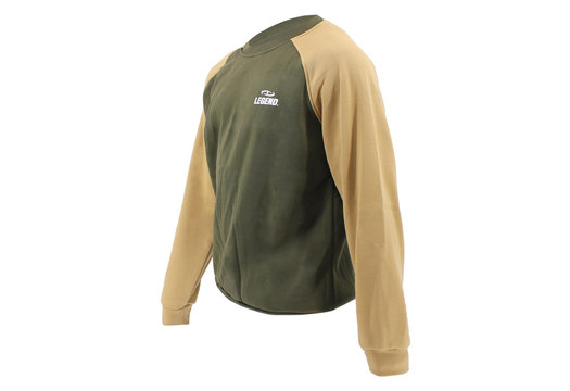 Trui/sweater dames/heren Groen Fleece