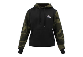 Hoodie dames/heren  Zwart Camo fleece