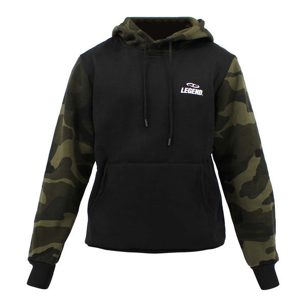 Hoodie ladies/men Black Camo fleece