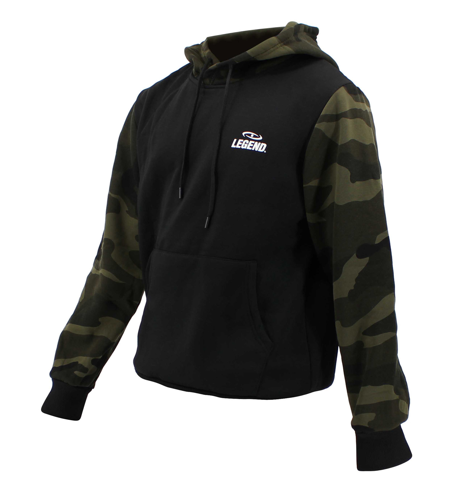 Hoodie ladies/men Black Camo fleece