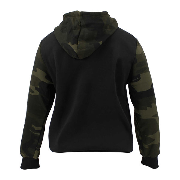 Hoodie ladies/men Black Camo fleece