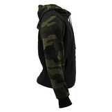 Hoodie ladies/men Black Camo fleece