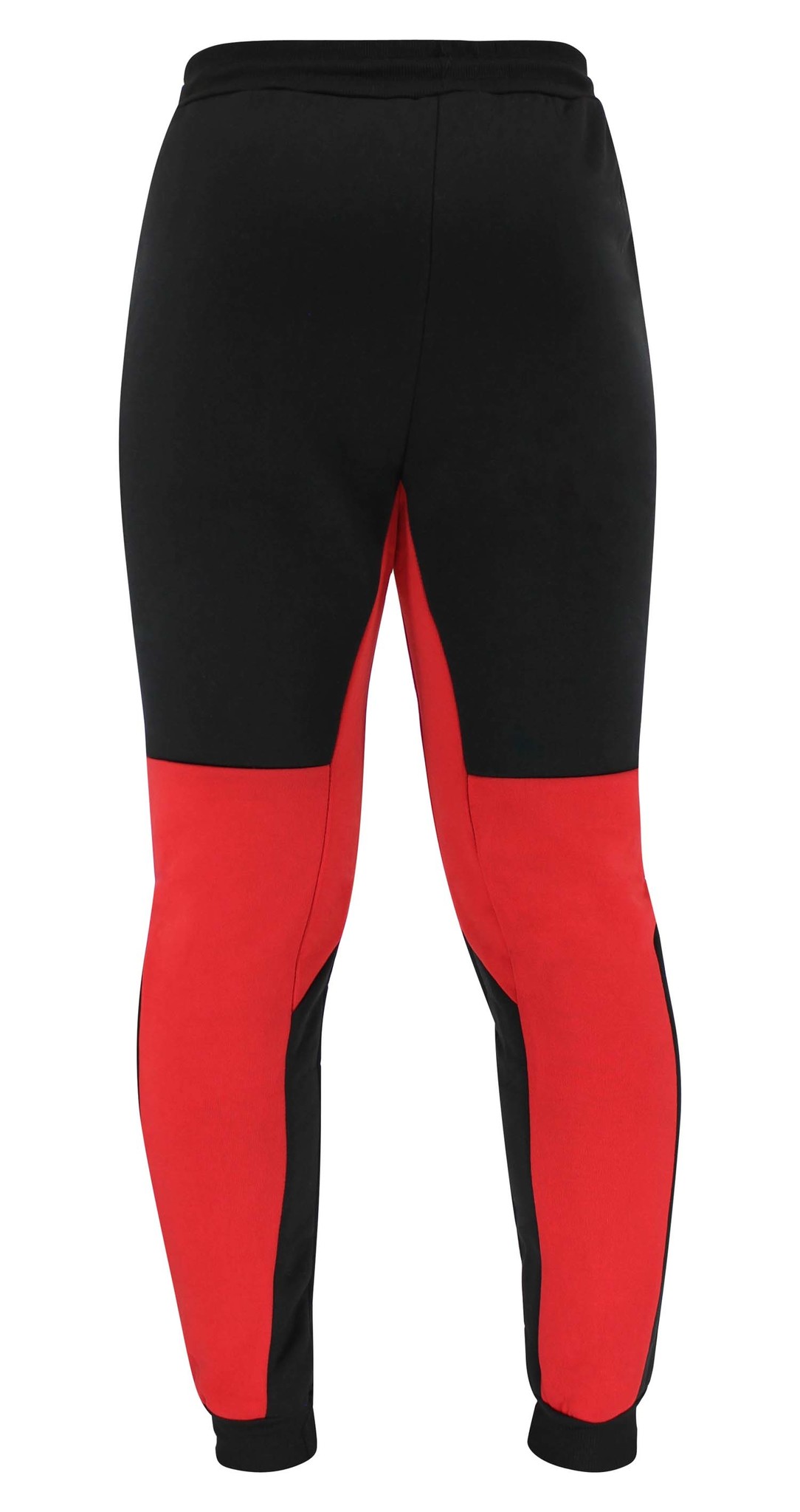 Joggingsbroek dames/heren zwart rood fleece Joggingsbroek dames/heren zwart rood fleece