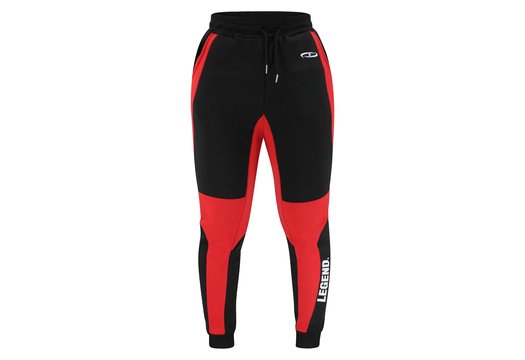 Joggingpak Heren/Dames Zwart/Rood Legend