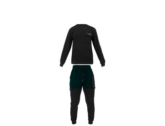 Joggingpak Heren/Dames Zwart Legend