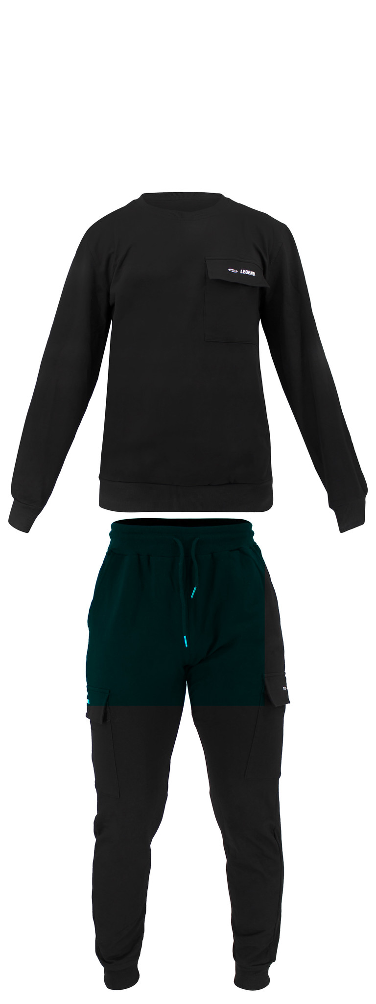 Joggingpak Heren/Dames Zwart Legend - Copy