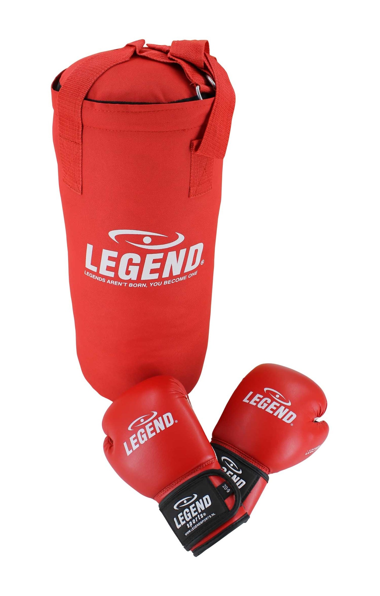 Bokszak Kind met Handschoenen Rood 1-7 jaar Bokszak Kind met Handschoenen Rood 1-7 jaar