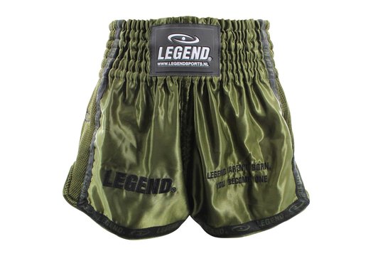 Kickboks Broekje Army Green Kids/Volwassenen