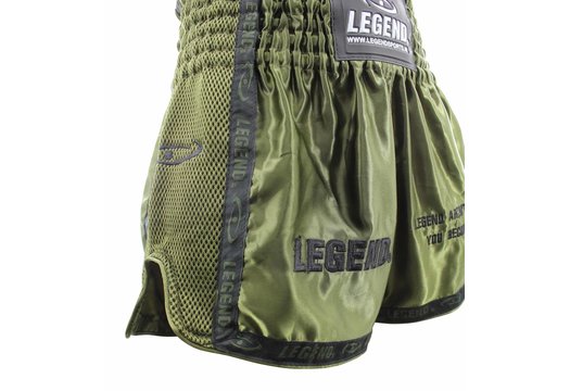 Kickboks Broekje Army Green Kids/Volwassenen