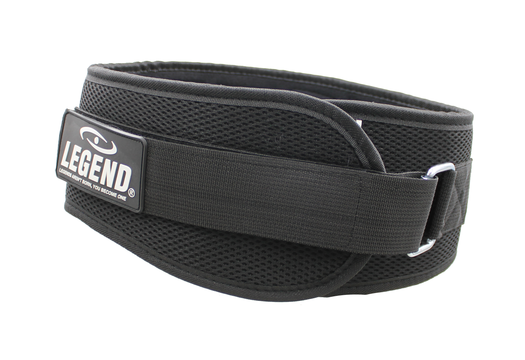 Fitness Riem Support Heren/Dames Zwart Mesh