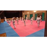 Legend Puzzelmat Sportvloer | 100 x 100 x 4 cm | Blauw / Rood