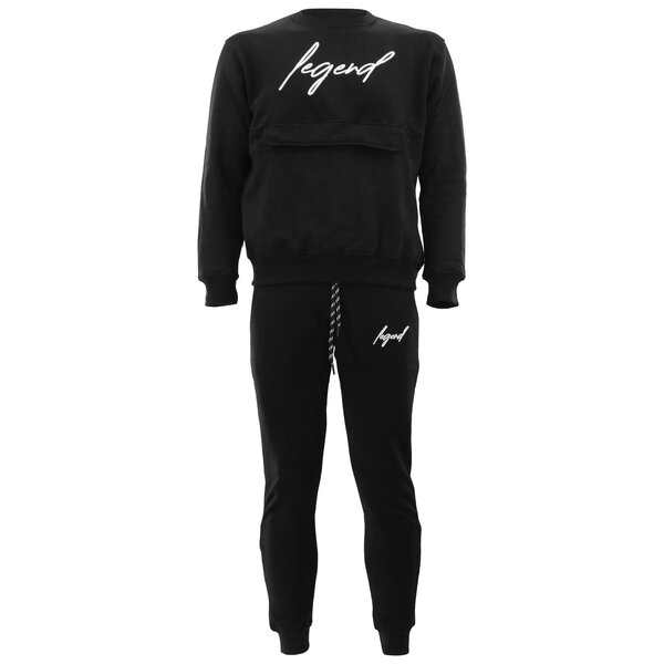 Jogging suit sweater Men/Women signature line black