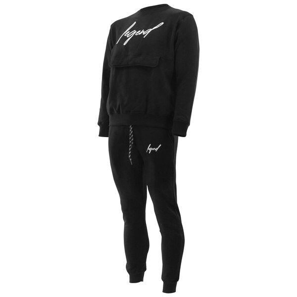 Jogging suit sweater Men/Women signature line black