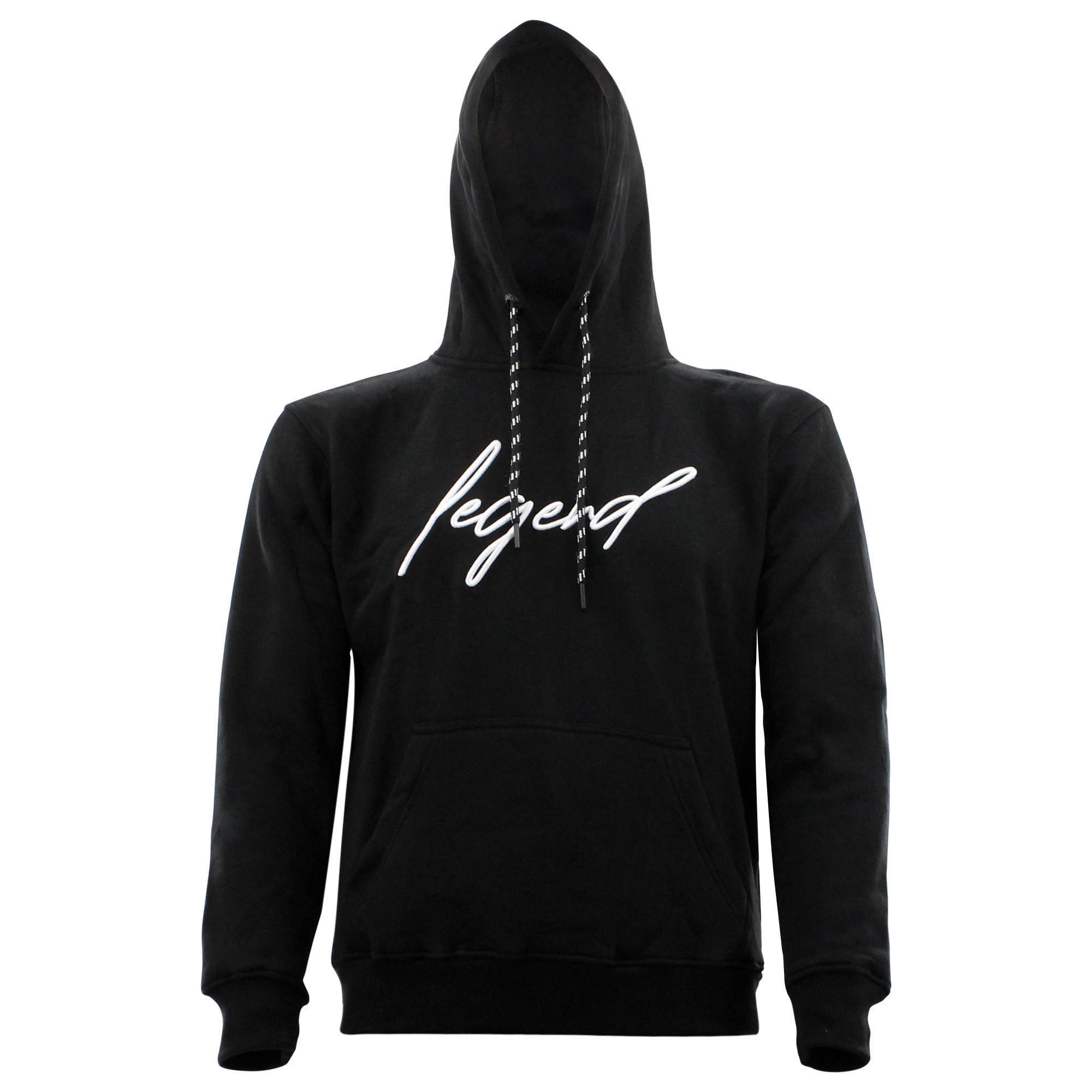 Hoodie Heren / Dames Signature Milano Zwart