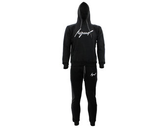 Joggingpak Hoodie Heren/Dames signature Milano zwart