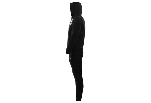 Joggingpak Hoodie Heren/Dames signature line zwart