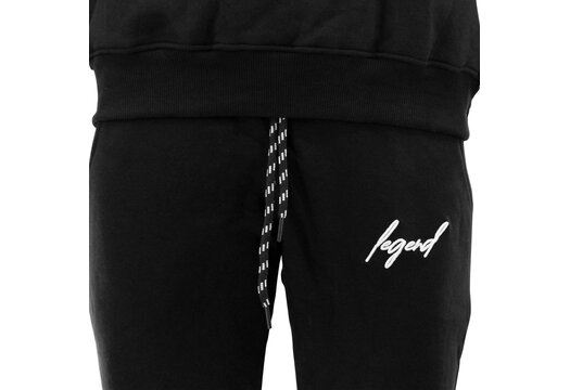 Joggingpak Hoodie Heren/Dames signature line zwart