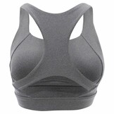 Trendy Racerback Sports Bra Grey