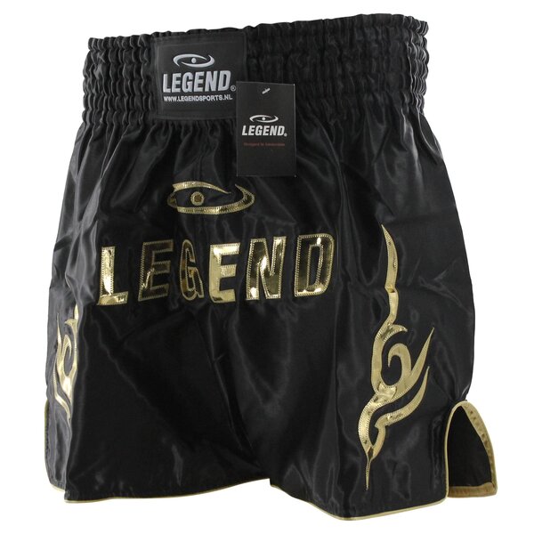 Kickboxing Shorts Long Model Kids/Adult Gold Satin