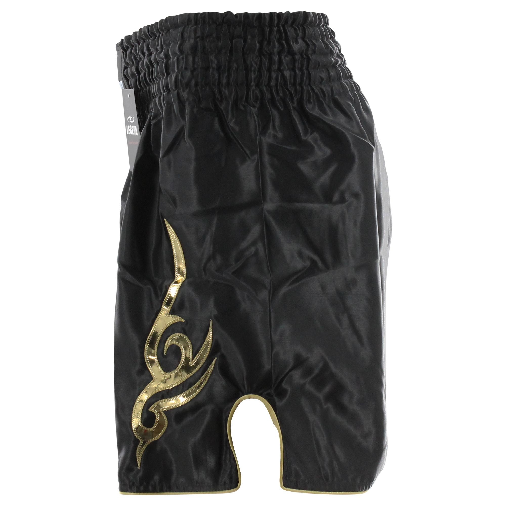 Kickboxing Shorts Long Model Kids/Adult Gold Satin