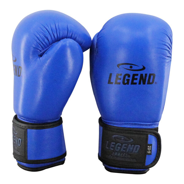 Kids Boxing Gloves Blue 6oz Leather