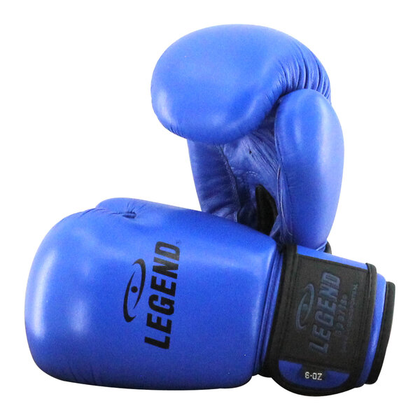 Kids Boxing Gloves Blue 6oz Leather