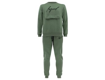 Joggingpak sweater Heren/Dames signature Milano Olive