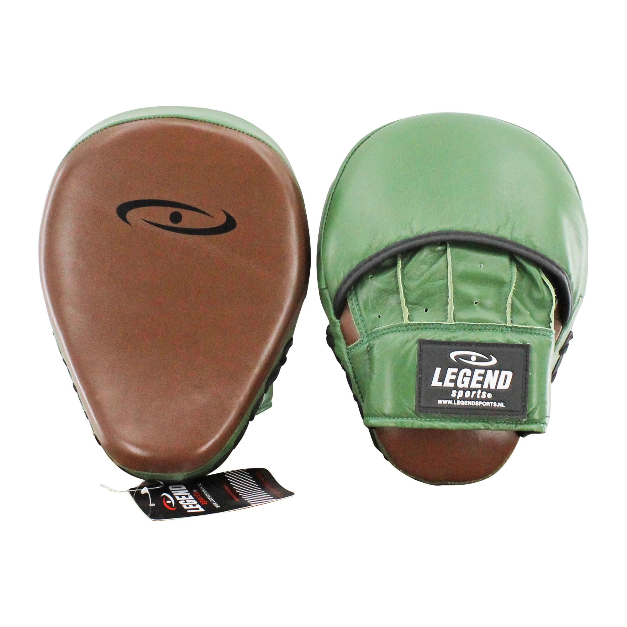 Legend Sports Pro Line Focus Pads Stootkussen Army/Bruin Leer - Gemaakt van runderleder - Hoogste kwaliteit