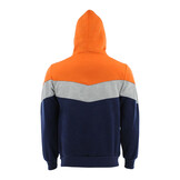 Hoodie Legend tricolore dames/heren Oranje fleece Hoodie Legend tricolore dames/heren Oranje fleece
