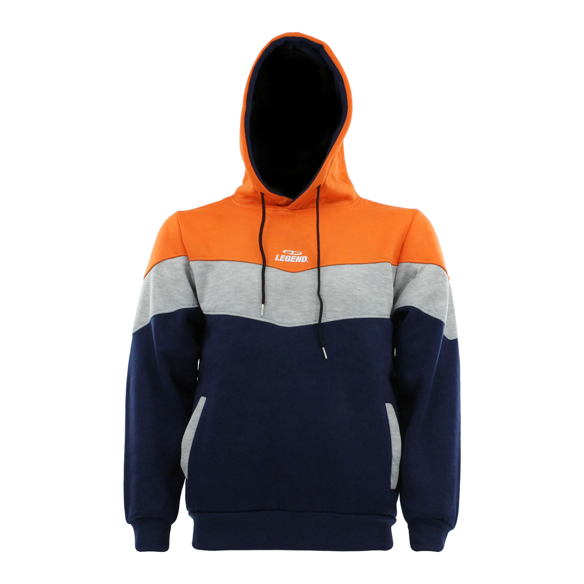 Hoodie Legend tricolore ladies/men Orange fleece Hoodie Legend tricolore ladies/men Orange fleece