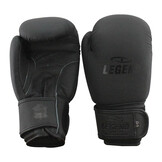 Kids Boxing Gloves Matte Black 6oz Leather