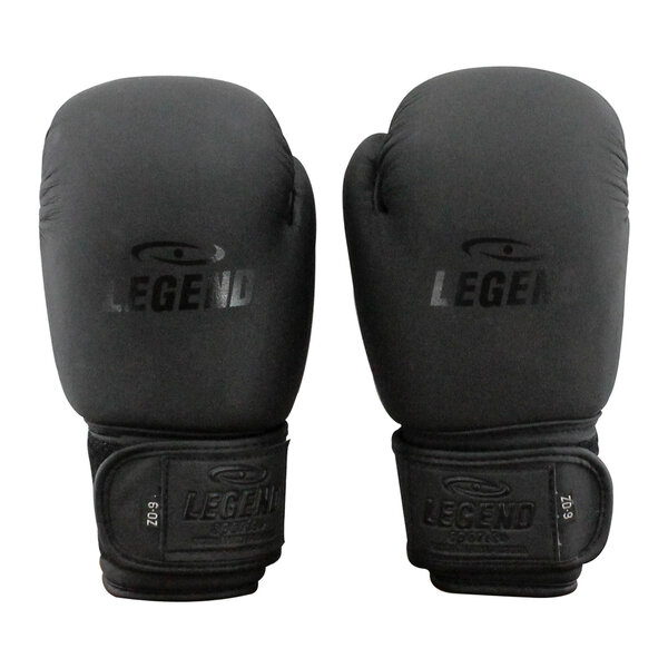 Kids Boxing Gloves Matte Black 6oz Leather