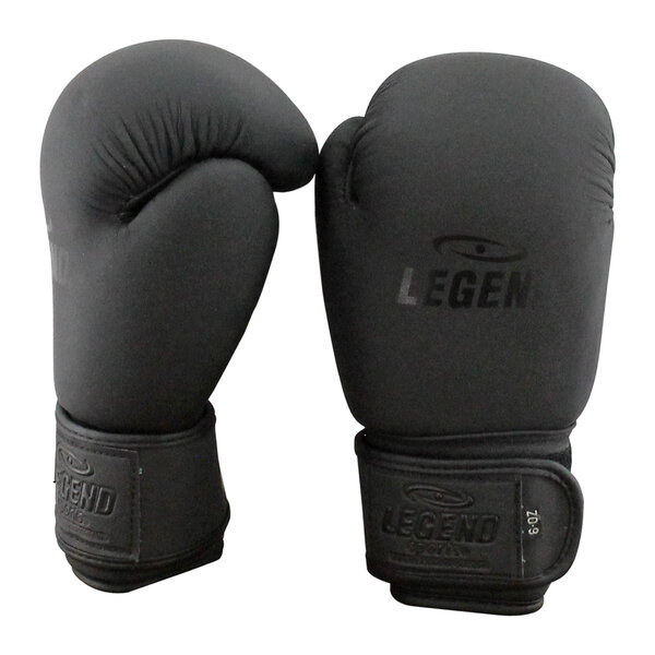 Kids Boxing Gloves Matte Black 6oz Leather
