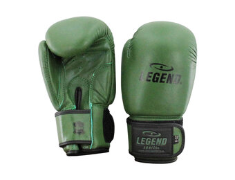 Kinder Bokshandschoenen Army 6oz Leer