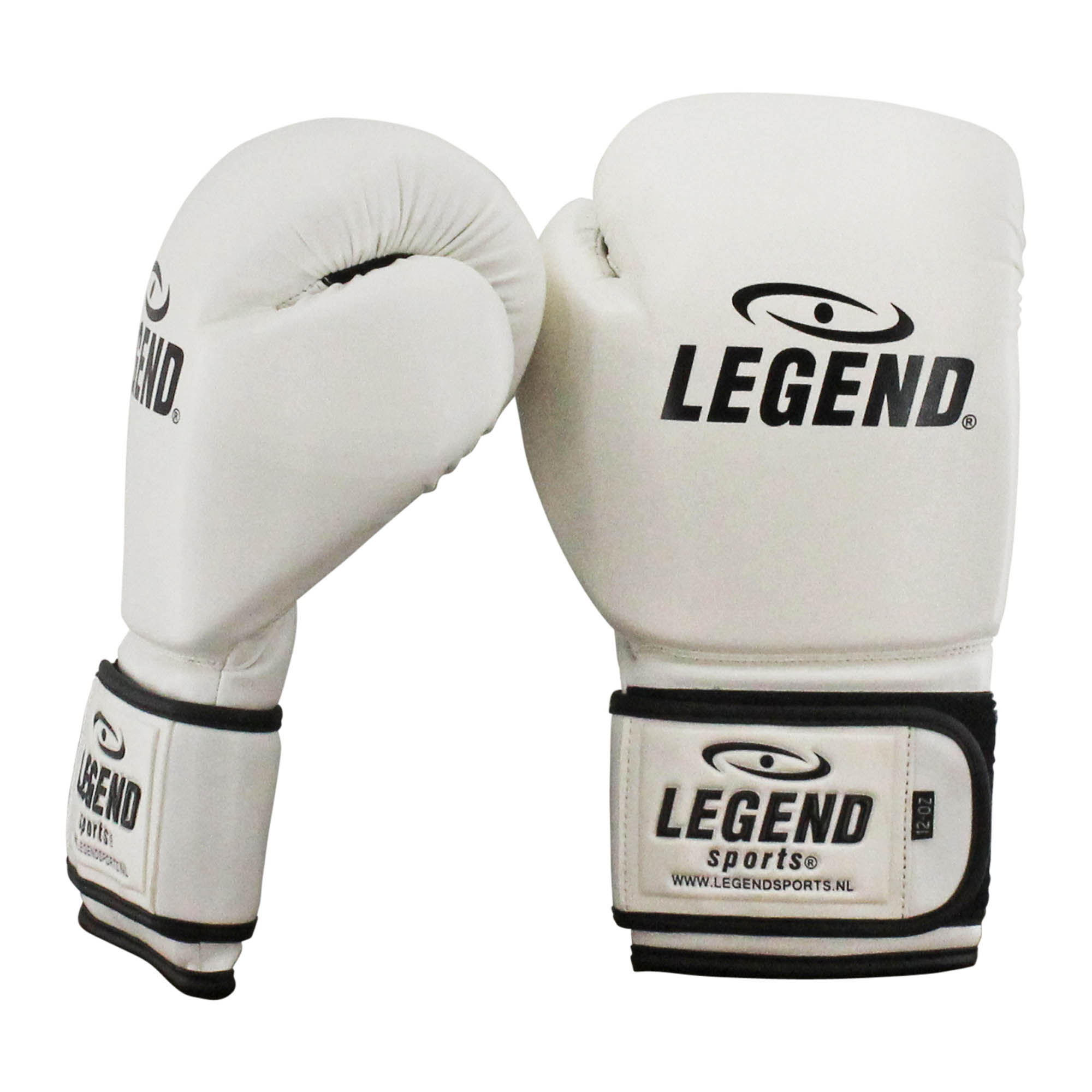 Powerfit & Protect Boxing Gloves Men/Women White PU