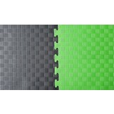 Puzzle mat |100 x 100 x 2 cm | Green / Black
