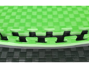 Puzzelmat |100 x 100 x 2 cm  | Groen / Zwart