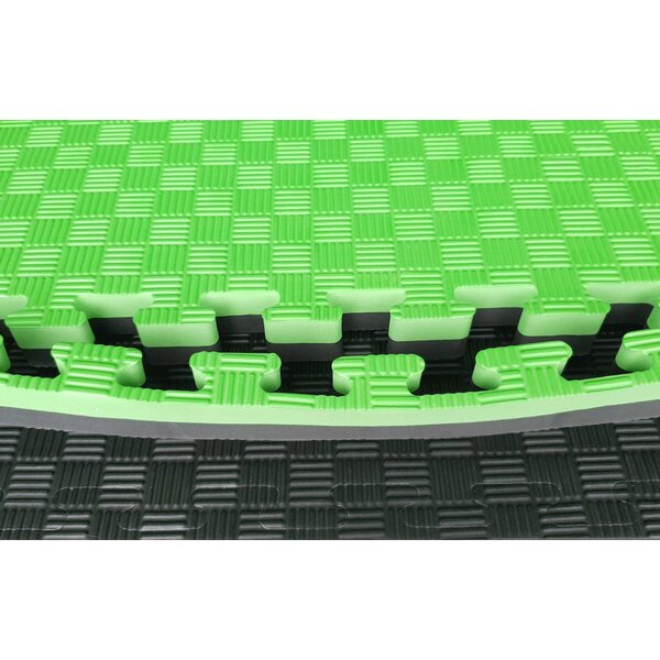 Puzzle mat |100 x 100 x 2 cm | Green / Black