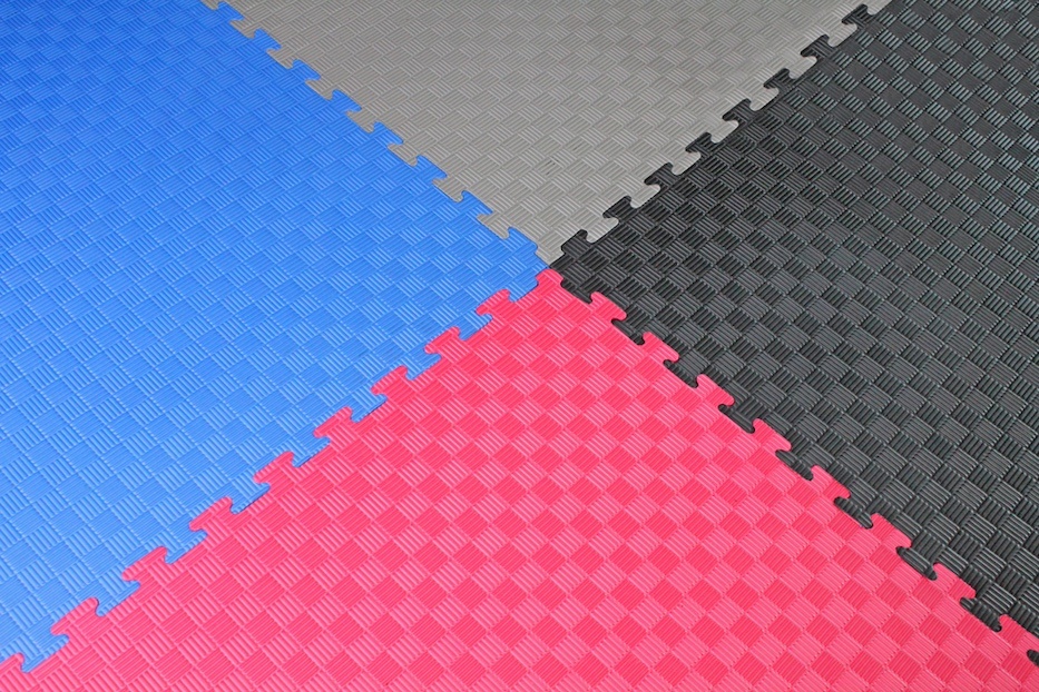 Puzzle mat |100 x 100 x 2 cm | Green / Black