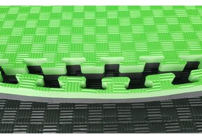 Puzzle mat |100 x 100 x 4 cm | Green / Black