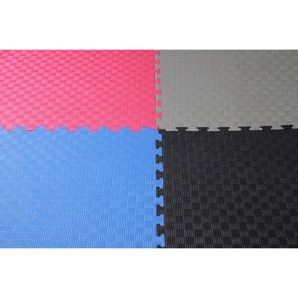 Puzzle mat |100 x 100 x 4 cm | Green / Black