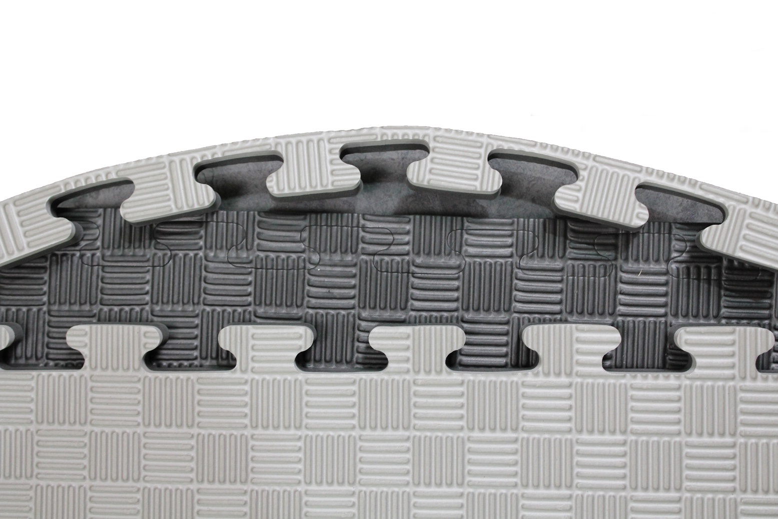 Puzzle mat |100 x 100 x 2.5 cm | Gray / Black