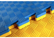 Puzzelmat | 100 x 100 x 2 cm | Blauw / Geel