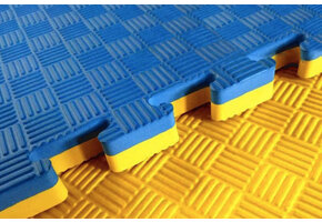 Puzzle Mat | 100x100x2cm | Blue / Yellow