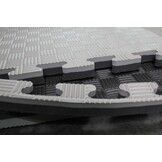 Legend Puzzelmat Sportvloer | 100 x 100 x 2 cm | Grijs / Zwart Legend Puzzelmat Sportvloer | 100 x 100 x 2 cm | Grijs / Zwart