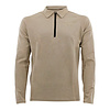 Sweater LA Luxe Lounge half zip Beige heren/dames katoen