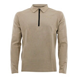 Sweater LA Luxe Lounge half zip Beige heren/dames katoen