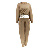 GracefulGlide Fashion Tracksuit Dames Beige
