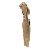 GracefulGlide Fashion Tracksuit Dames Beige