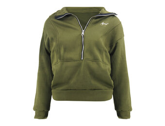 ChiComfort luxe Dames half zip sweater Groen
